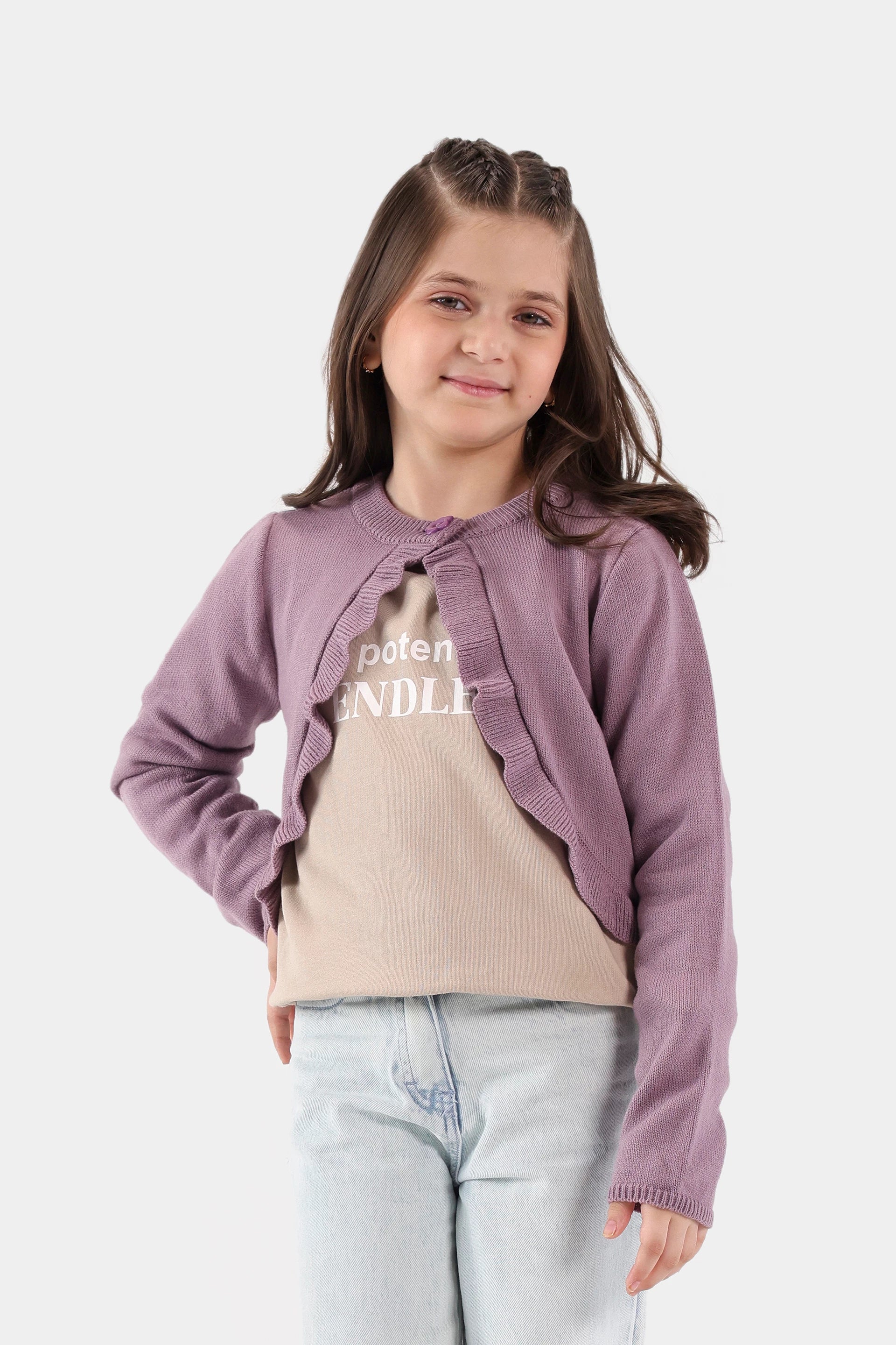 Frilled Cardigan - Cougar Clothing