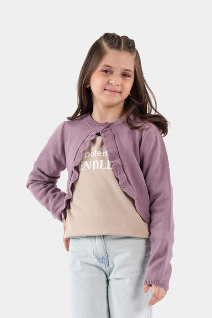 Frilled Cardigan - Cougar Clothing