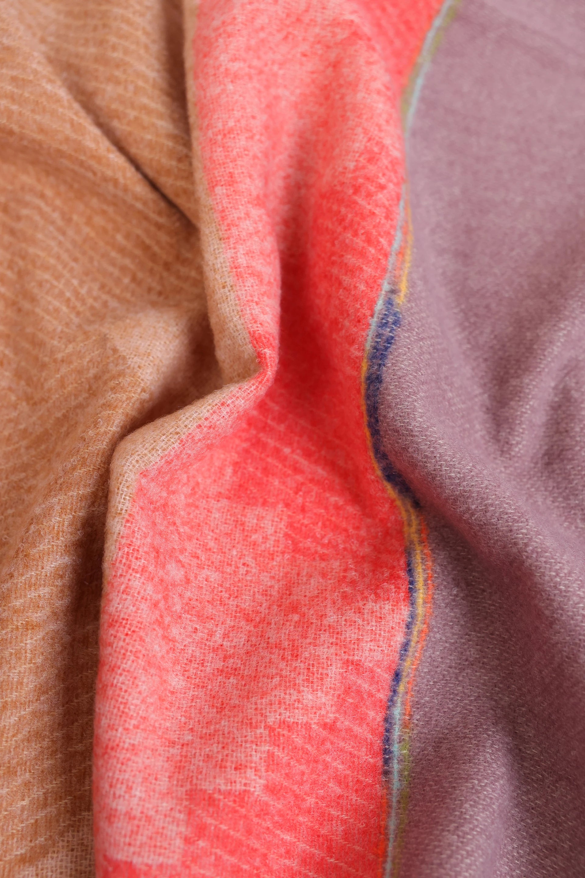 Color Block Knitted Shawl - Cougar Clothing