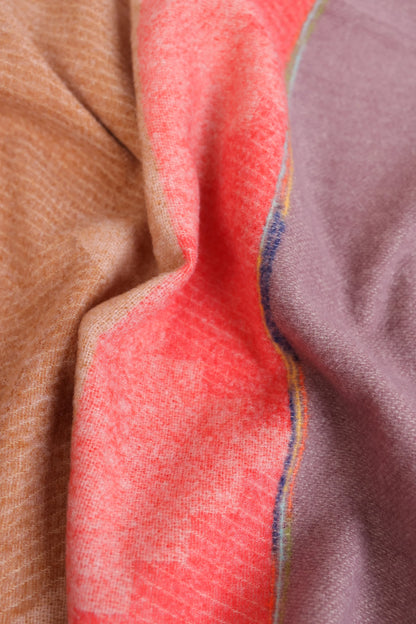 Color Block Knitted Shawl - Cougar Clothing