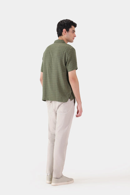 Textured Cotton Shirt - Cougar Clothing