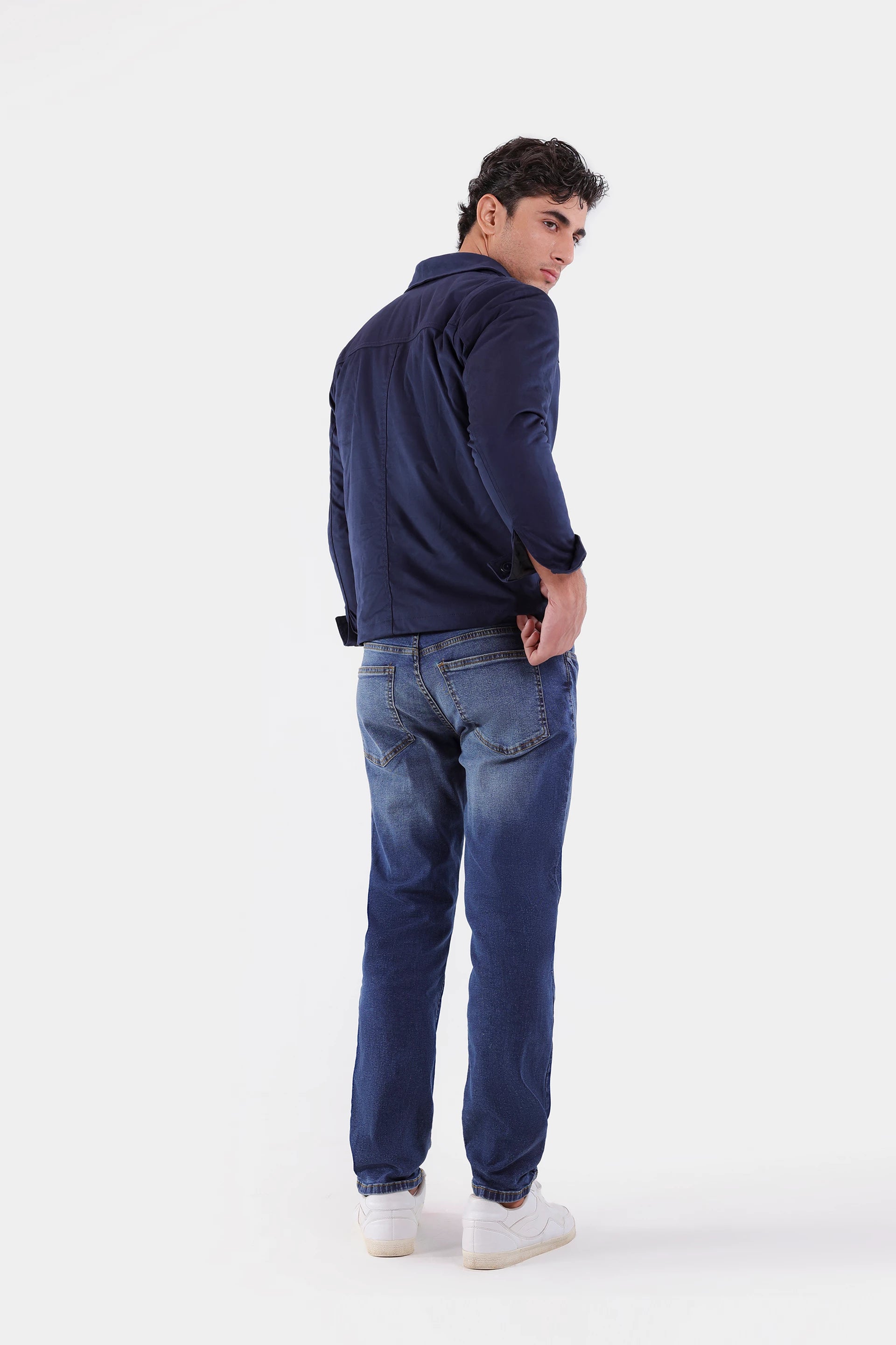 Faux Suede Button Down Jacket - Cougar Clothing