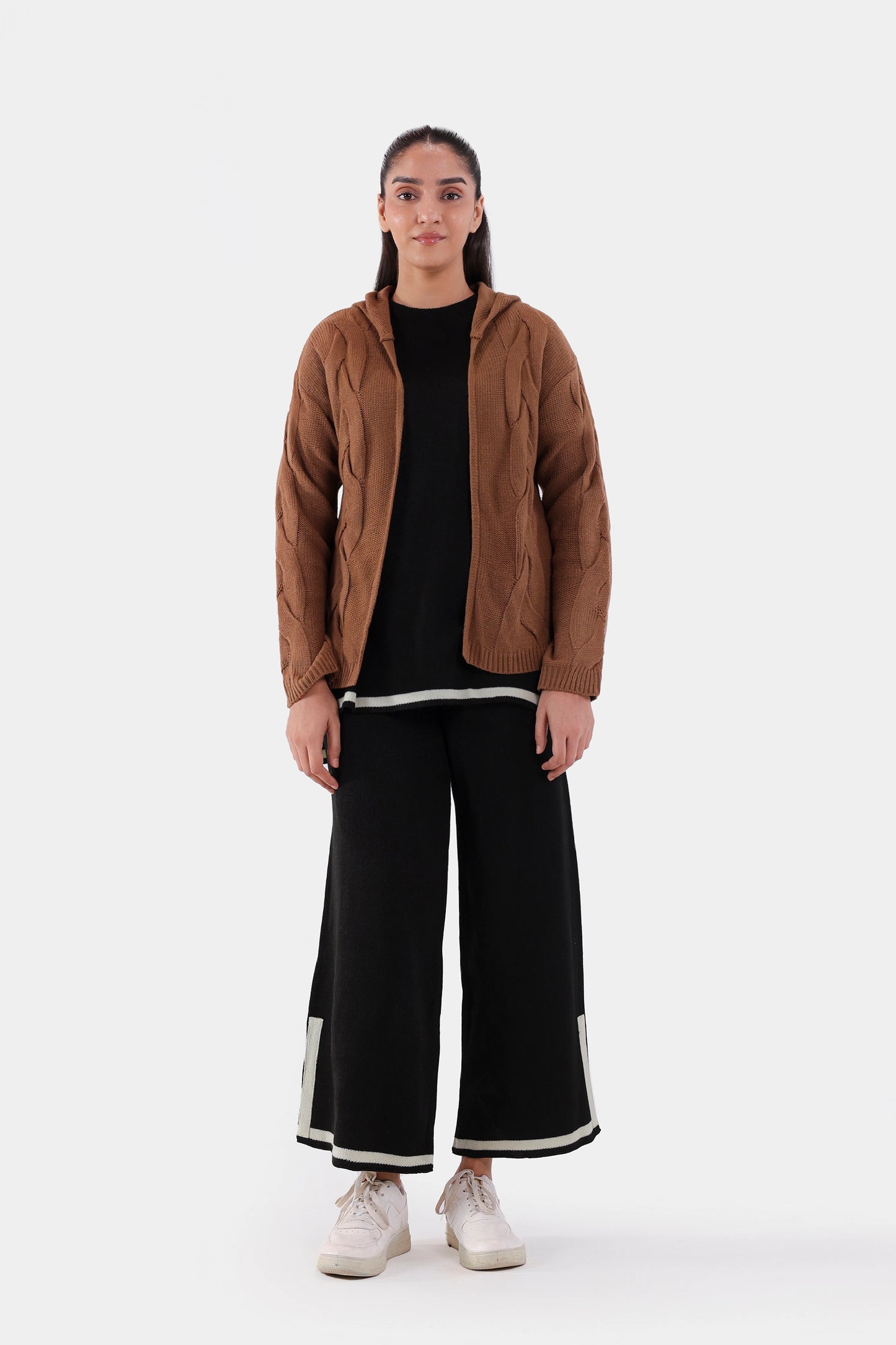 Hooded Front Open Cardigan - Cougar Clothing