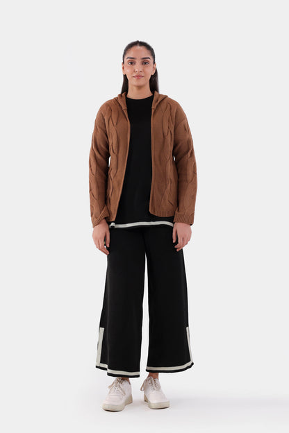 Hooded Front Open Cardigan - Cougar Clothing