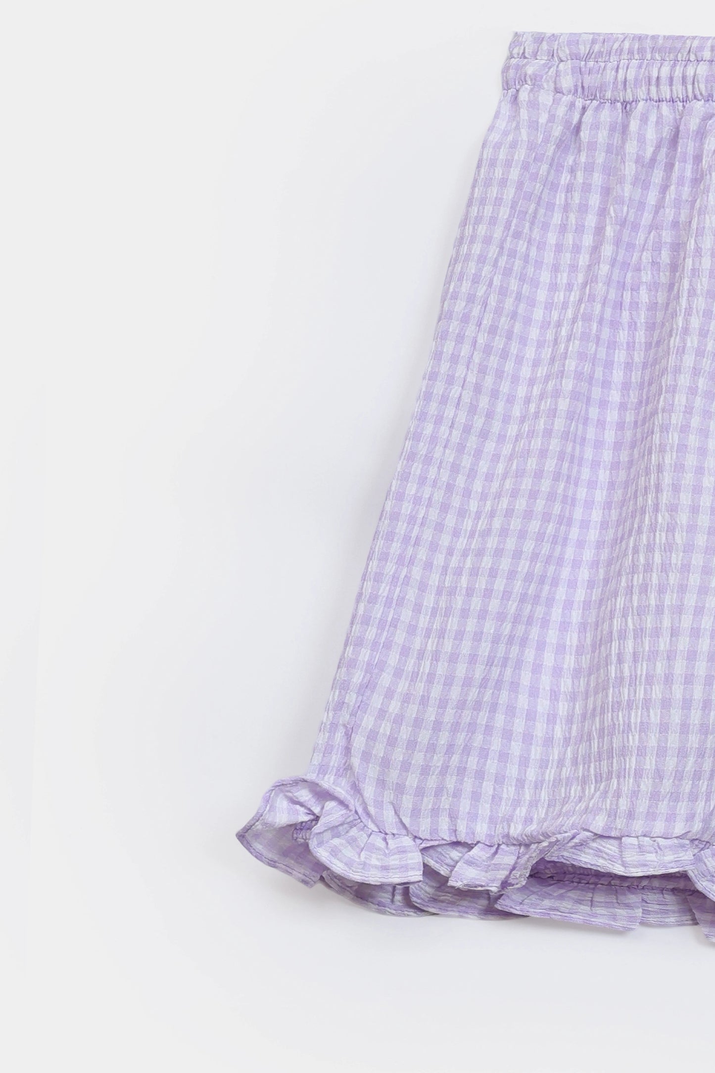 Checkered Cotton Shorts - Cougar Clothing