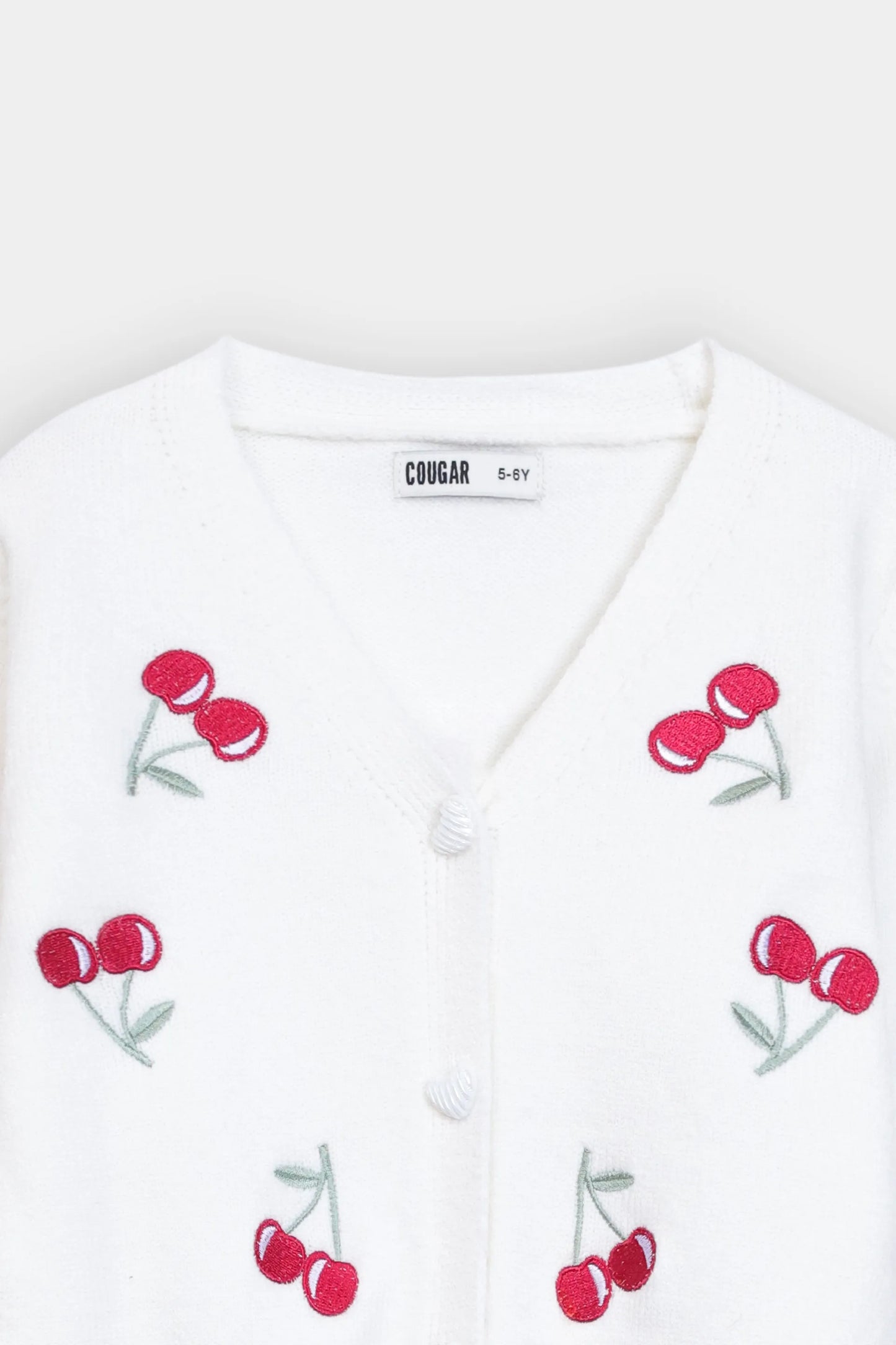 Cherry Pattern Cardigan - Cougar Clothing