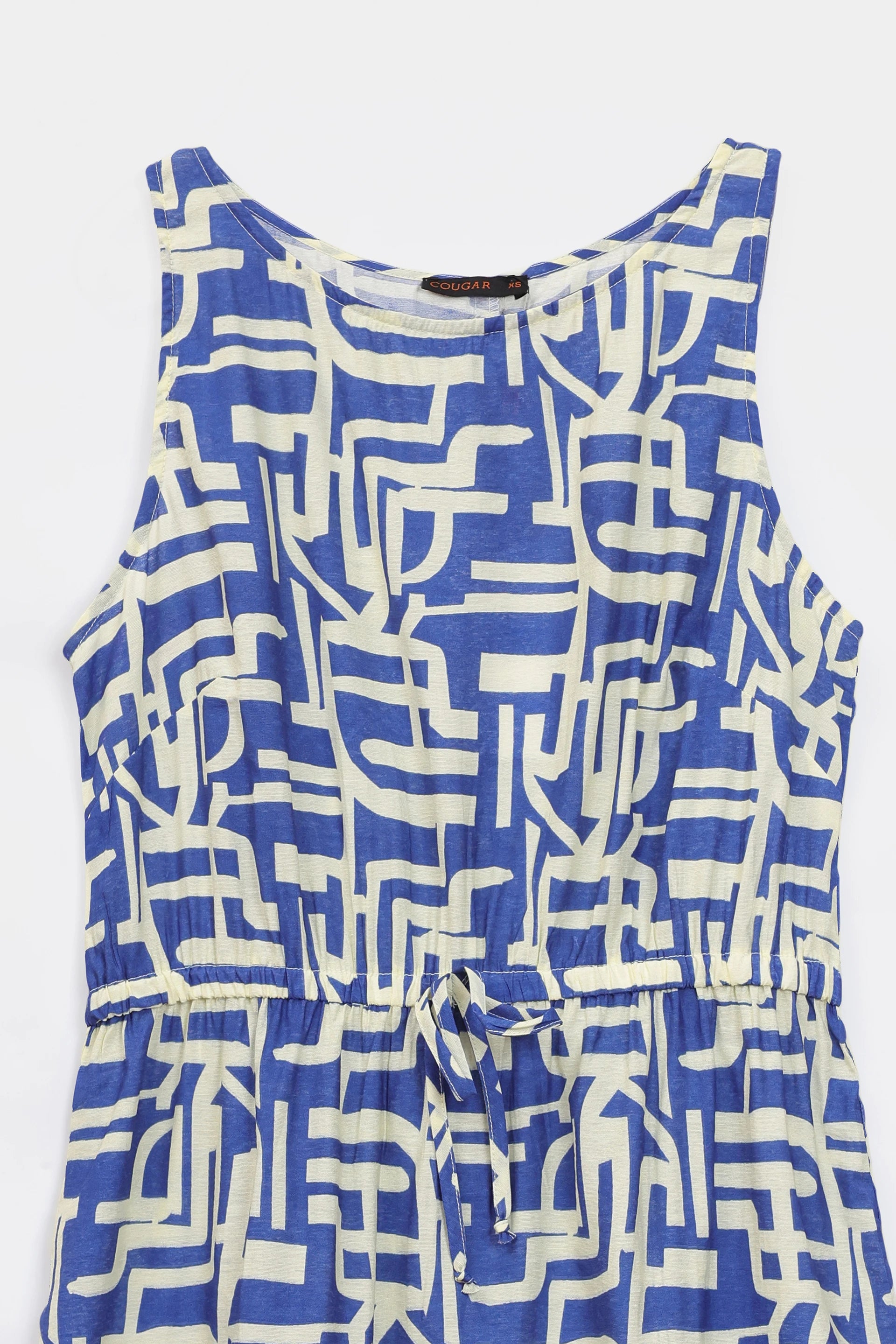 Geometric Printed Dress - Cougar Clothing