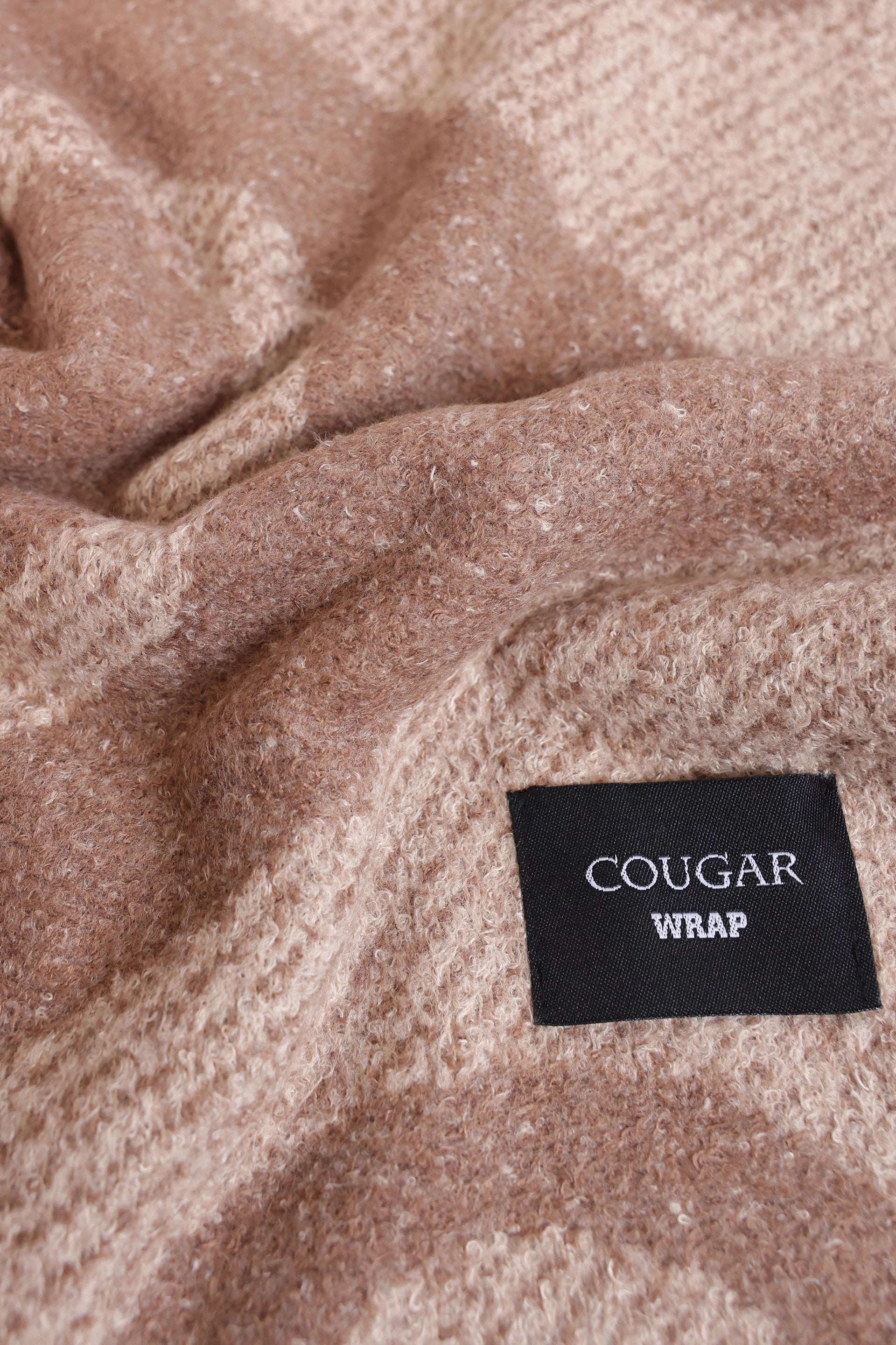 Abstract Pattern Knit Shawl - Cougar Clothing