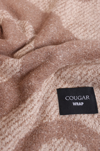 Abstract Pattern Knit Shawl - Cougar Clothing