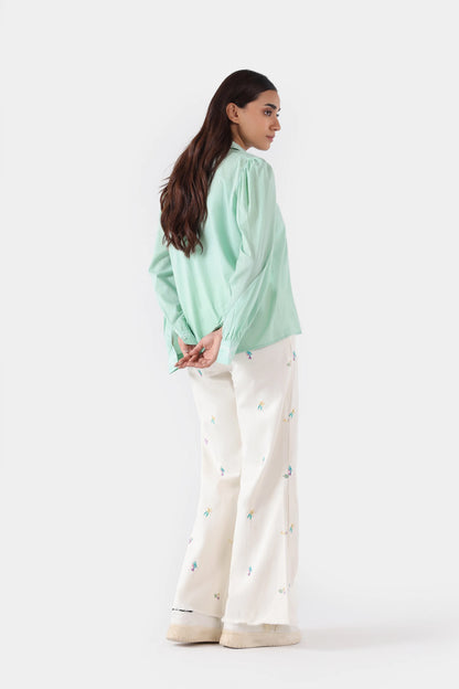 Embroidered Button Down - Cougar Clothing