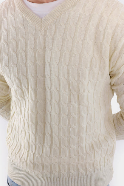 Cable Knit Sweater - Cougar Clothing