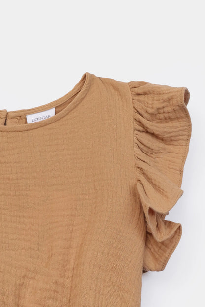 Double Muslin Frilled Blouse - Cougar Clothing