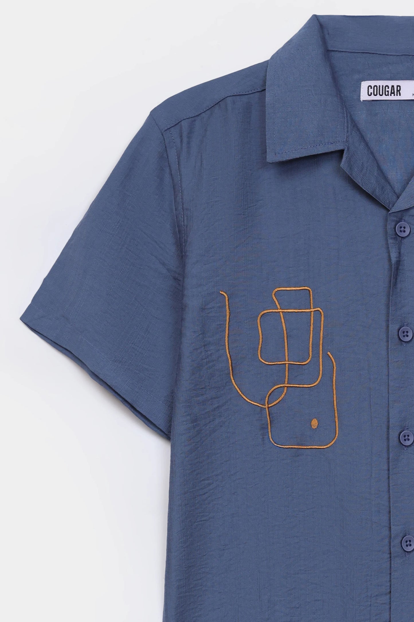 Embroidered Irish Cotton Shirt - Cougar Clothing