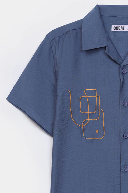 Embroidered Irish Cotton Shirt - Cougar Clothing