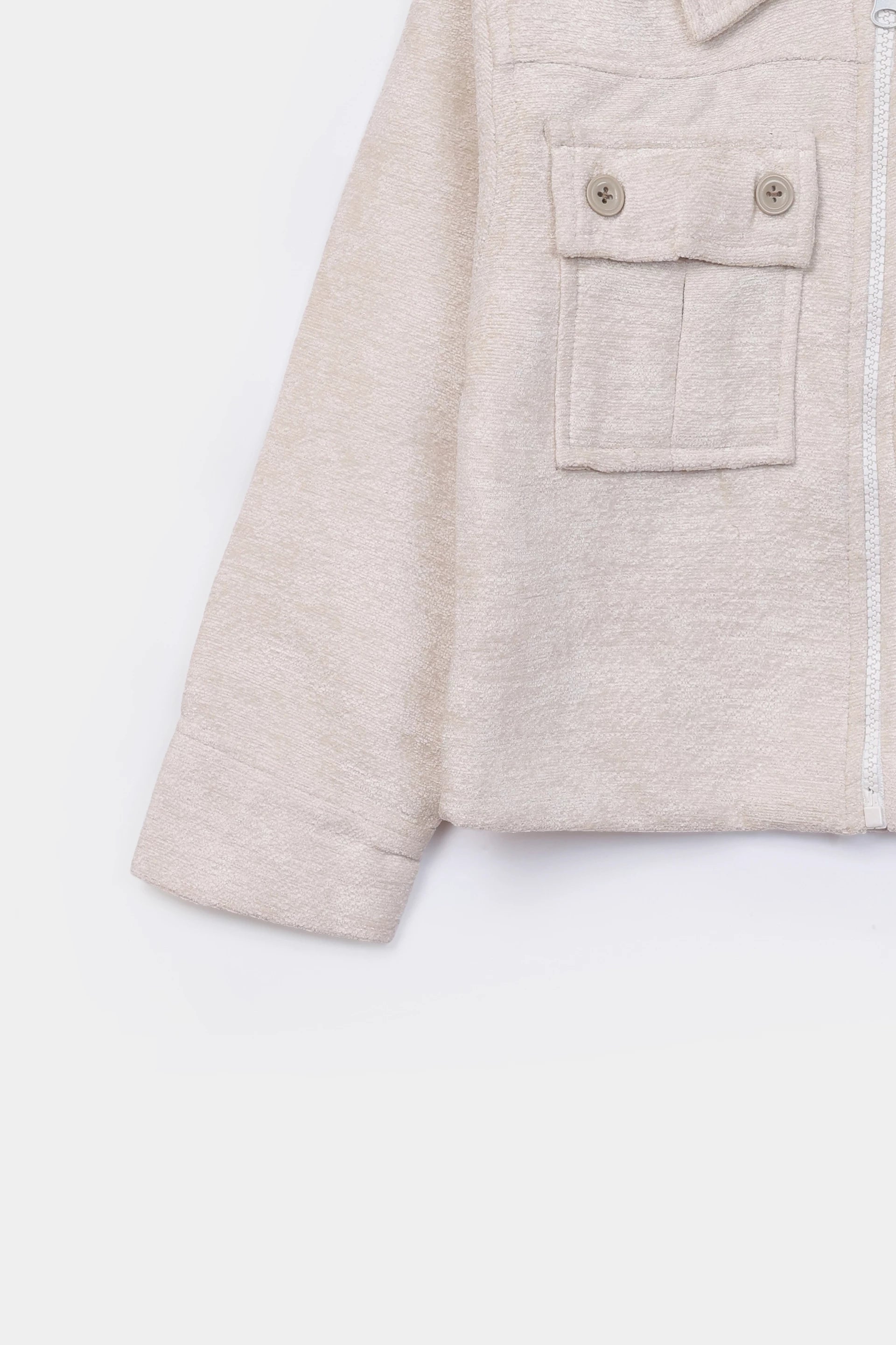 Zippered Corduroy Jacket - Cougar Clothing