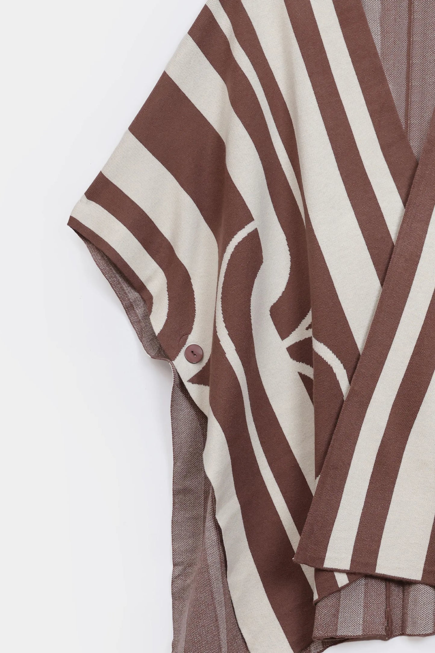 Abstract Knit Cape Shawl - Cougar Clothing