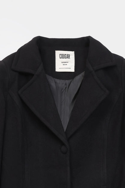 Single Breasted Mid-Length Coat - Cougar Clothing