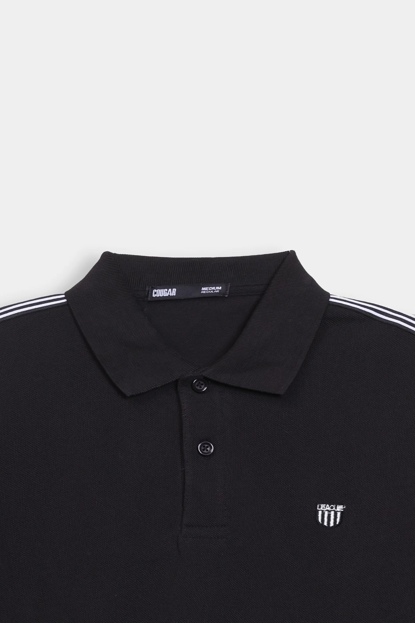 Shoulder Striped Polo - Cougar Clothing