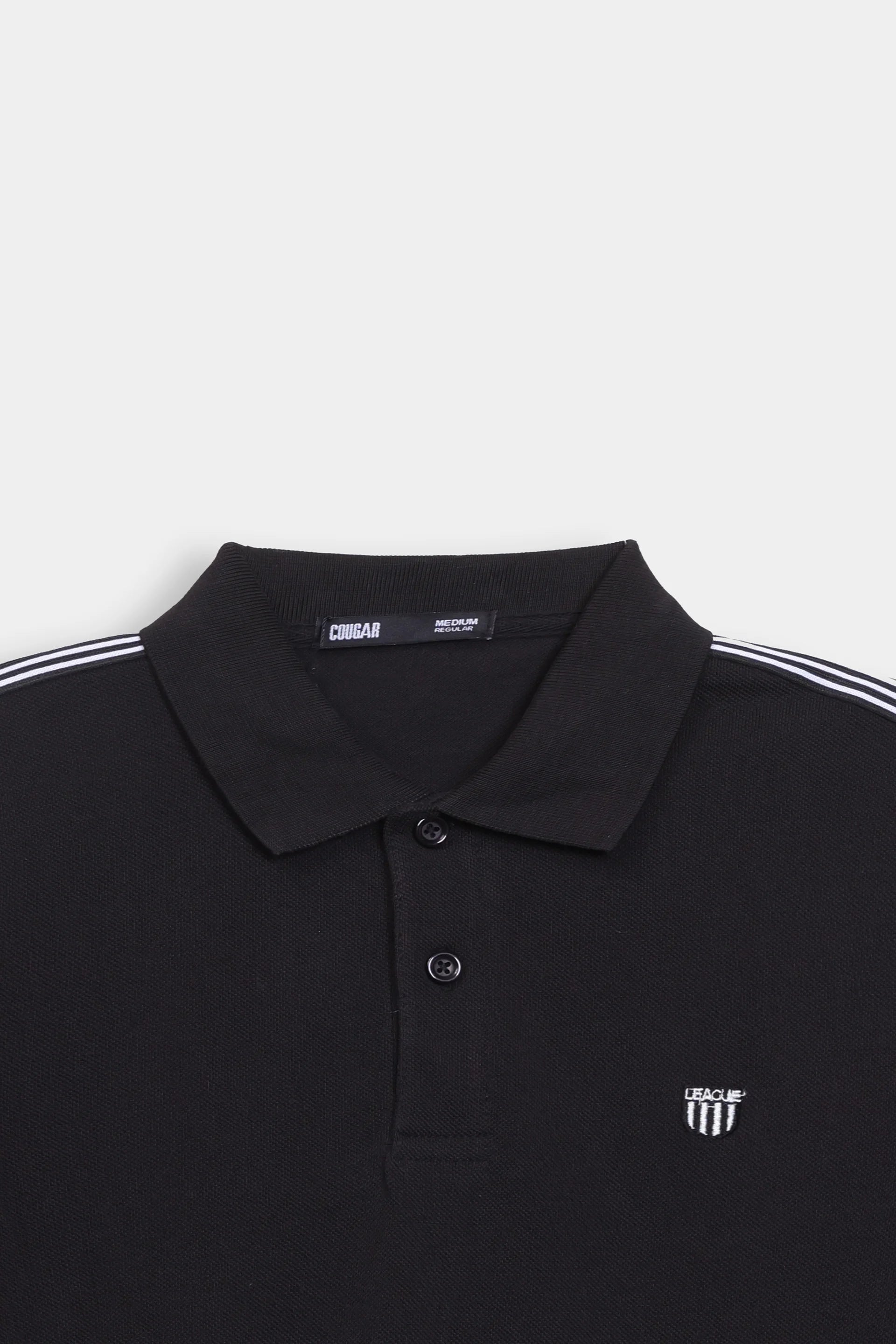 Shoulder Striped Polo - Cougar Clothing