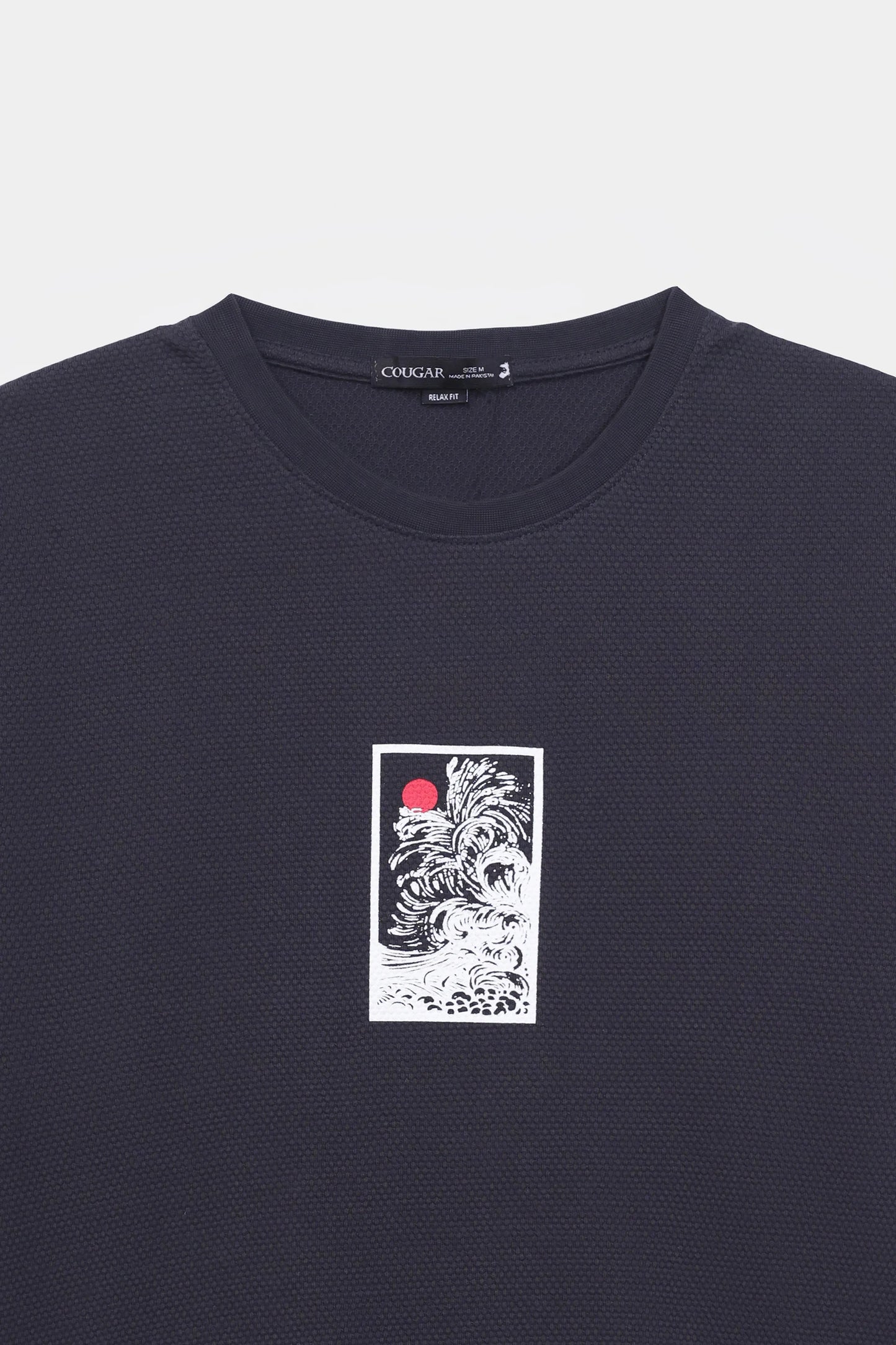 Relaxed Popcorn Knit T-Shirt - Cougar Clothing