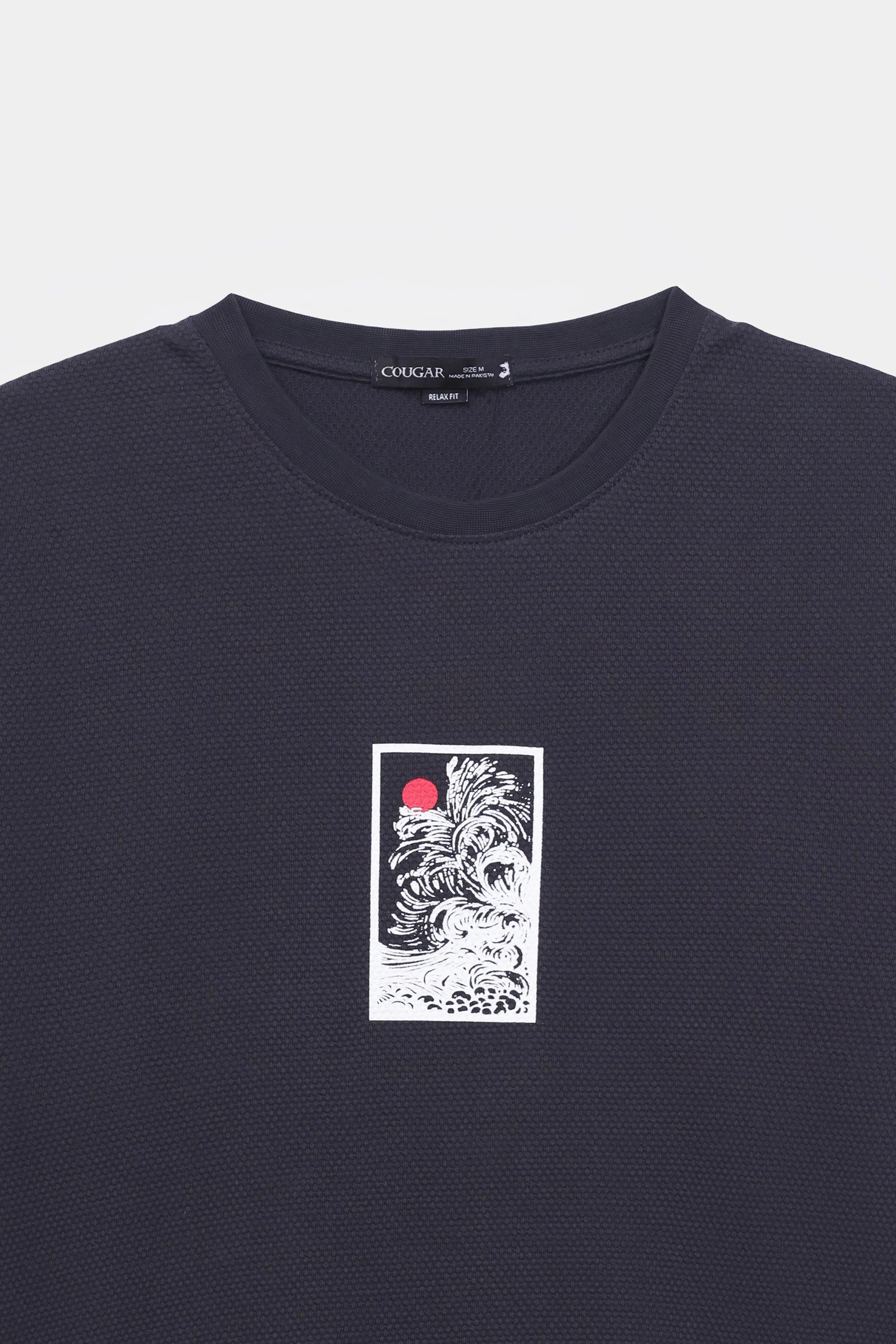 Relaxed Popcorn Knit T-Shirt - Cougar Clothing