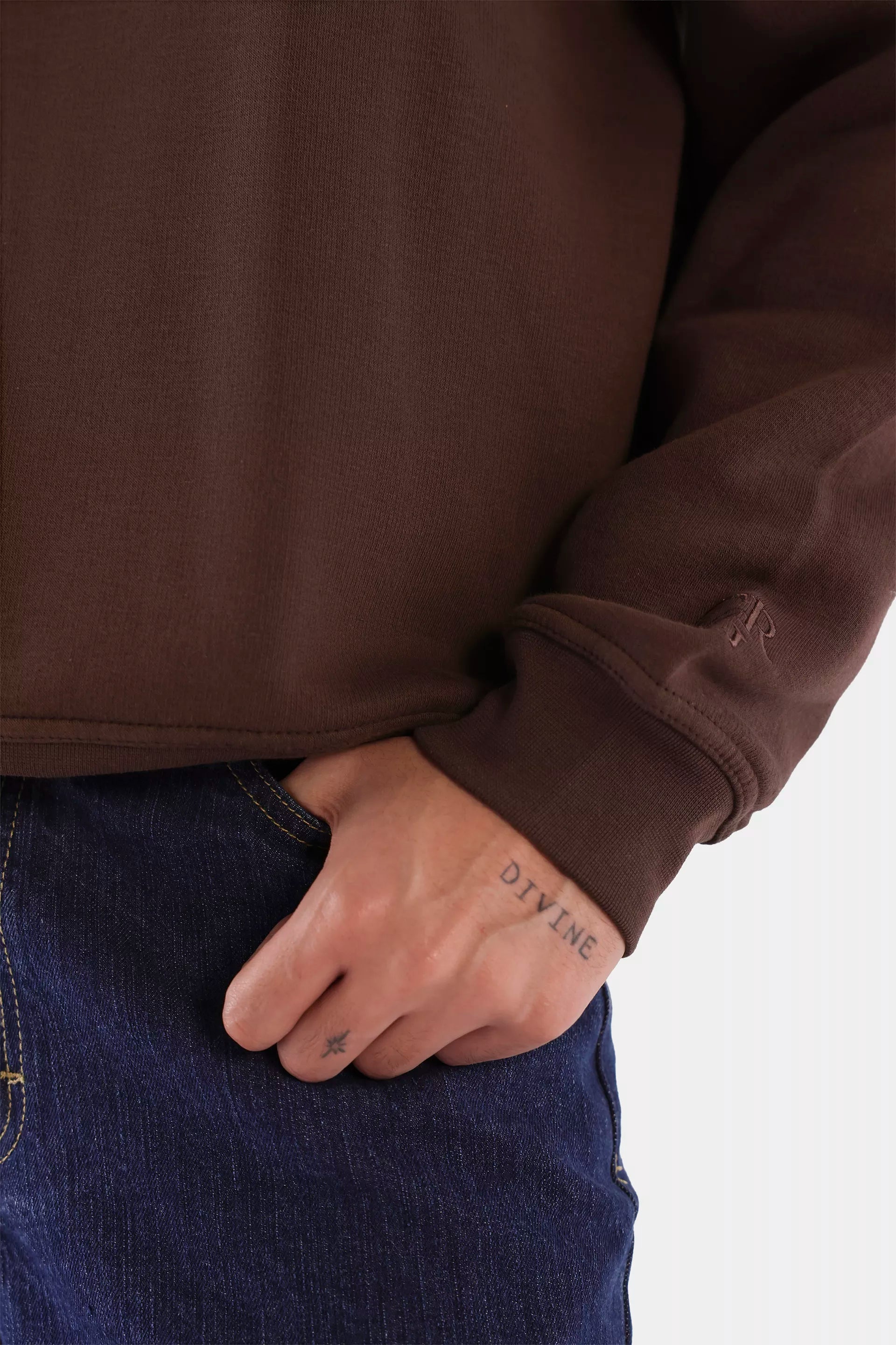 Paneled Quarter Zip Sweatshirt - Cougar Clothing