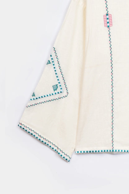 Embroidered Cross-Hatch Top - Cougar Clothing
