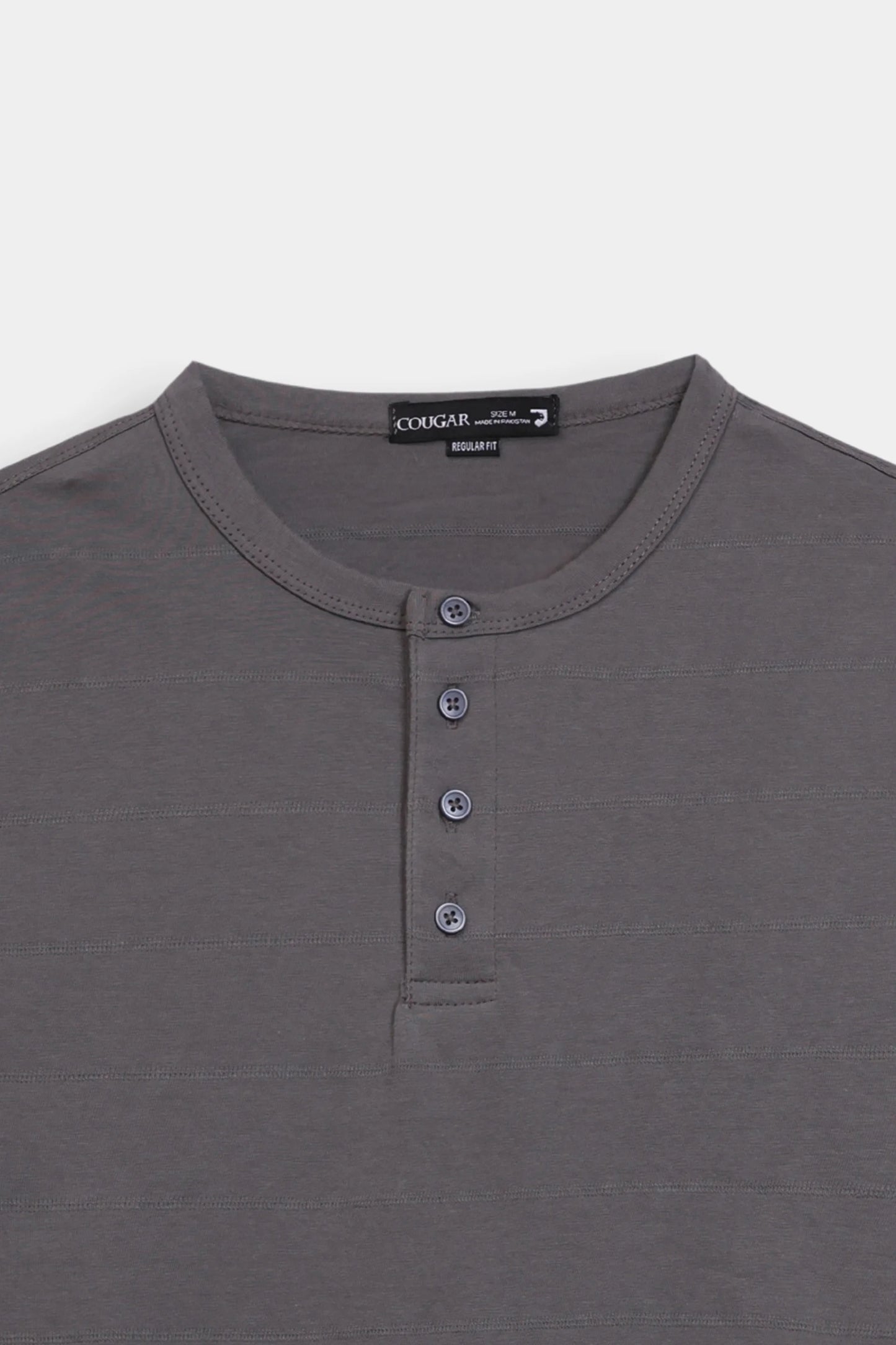 Jacquard Jersey Henley - Cougar Clothing