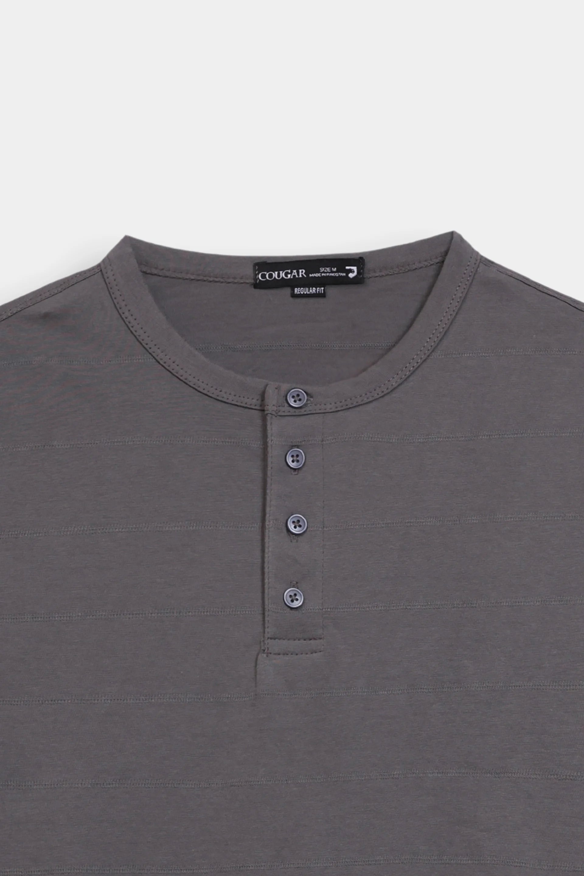 Jacquard Jersey Henley - Cougar Clothing