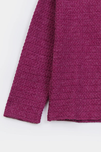 Textured Crew Neck Sweater - Cougar Clothing