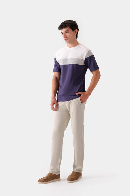 Contrast Panelled T-Shirt - Cougar Clothing