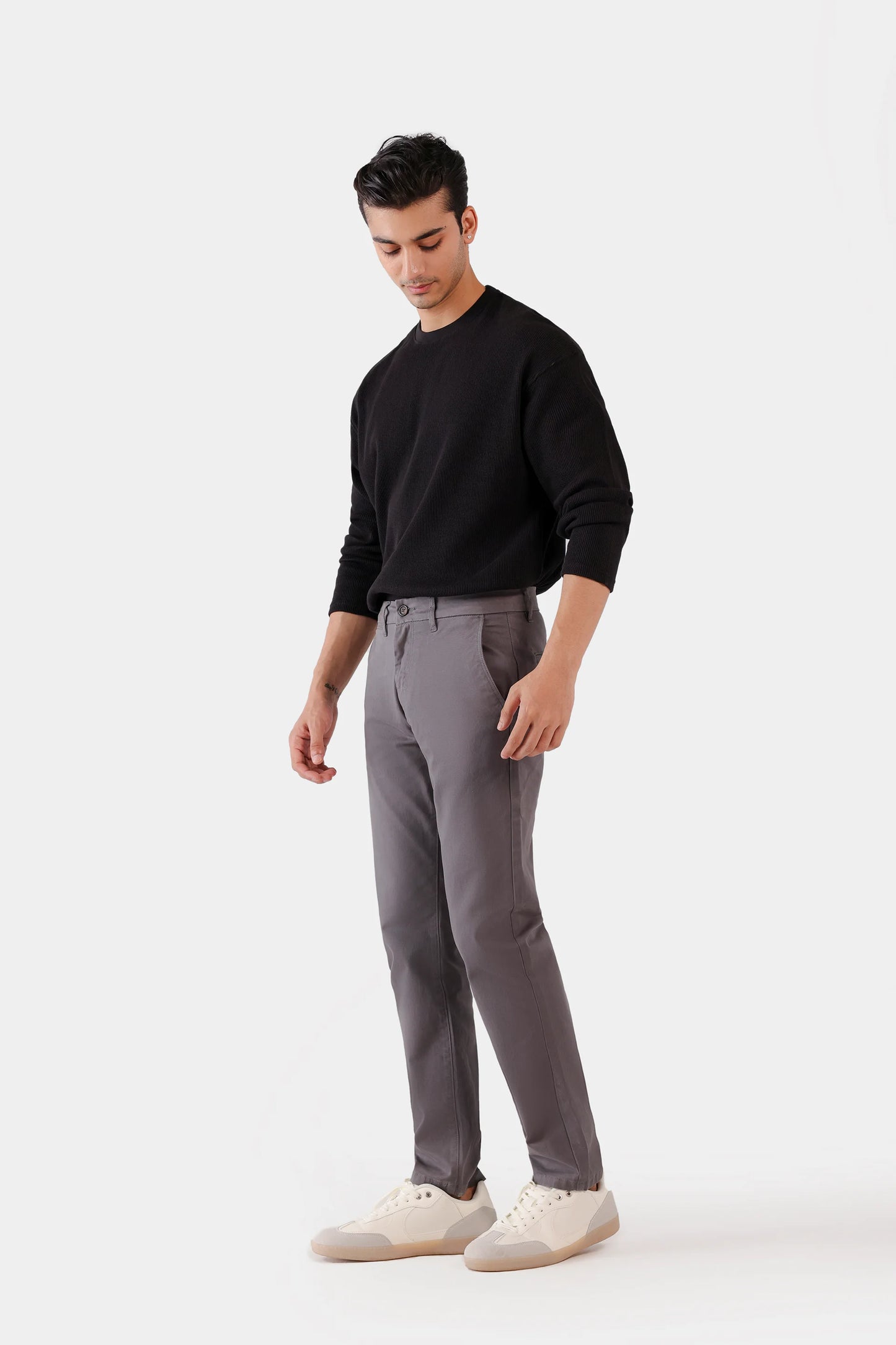 Slim Fit Twill Chino Pants - Cougar Clothing