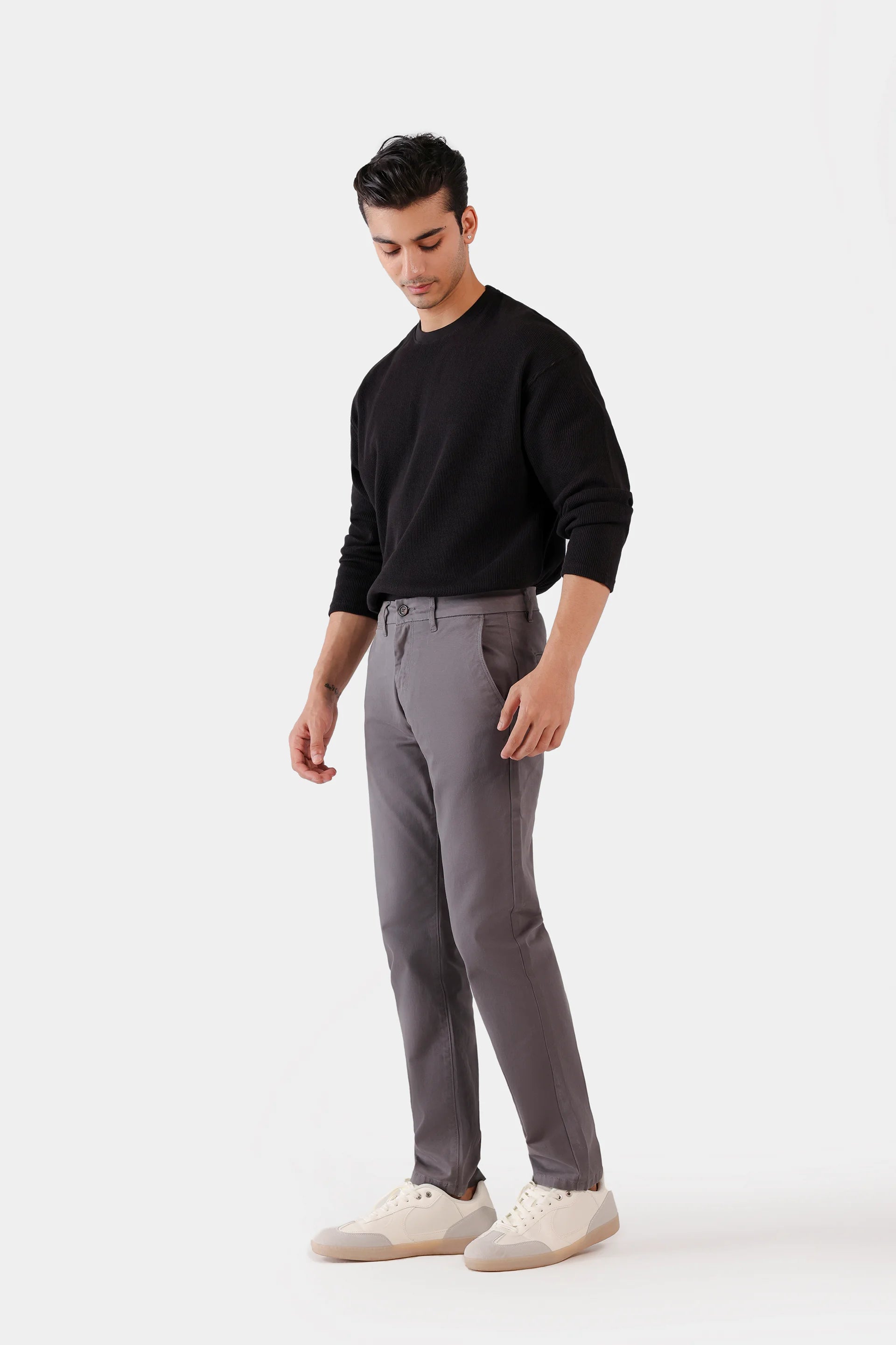 Slim Fit Twill Chino Pants - Cougar Clothing