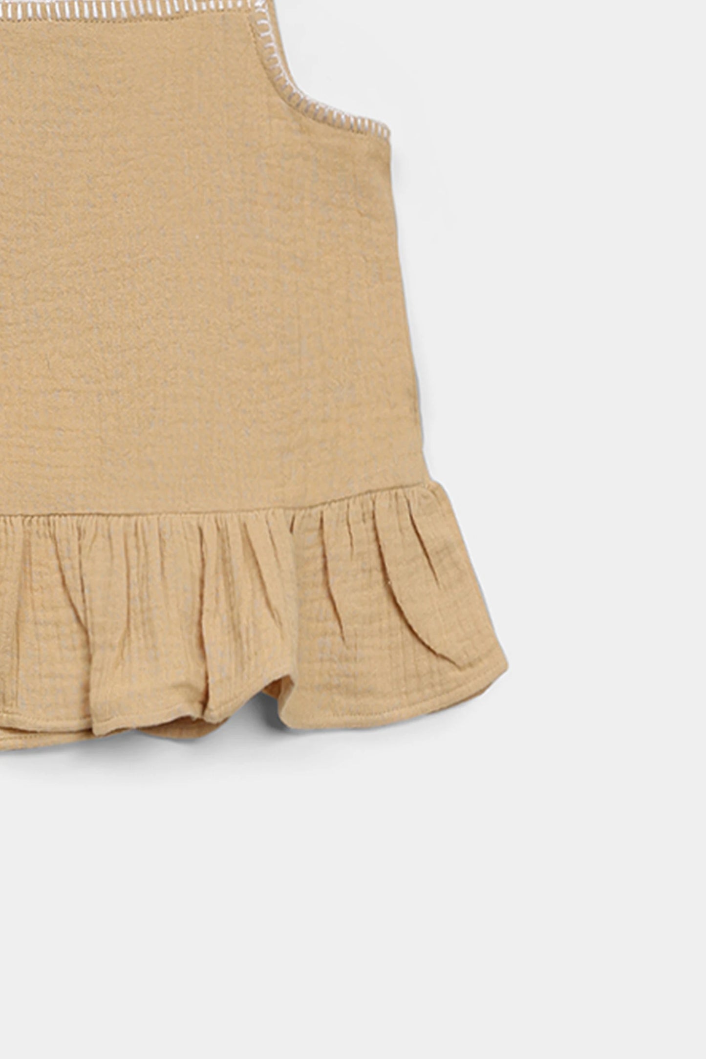Sleeveless Embroidered Top - Cougar Clothing