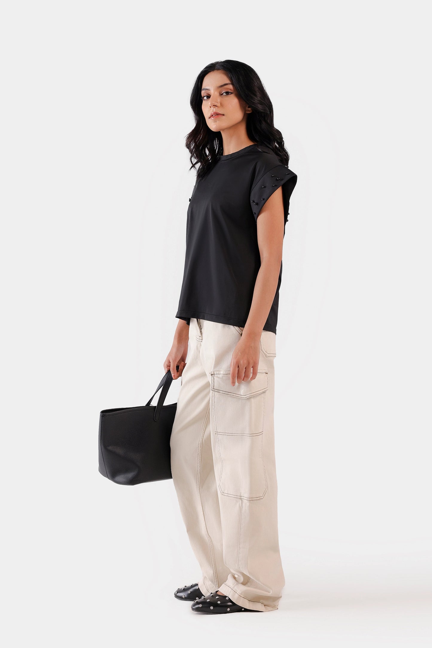 Embellished Sleeved T-Shirt - Cougar Clothing