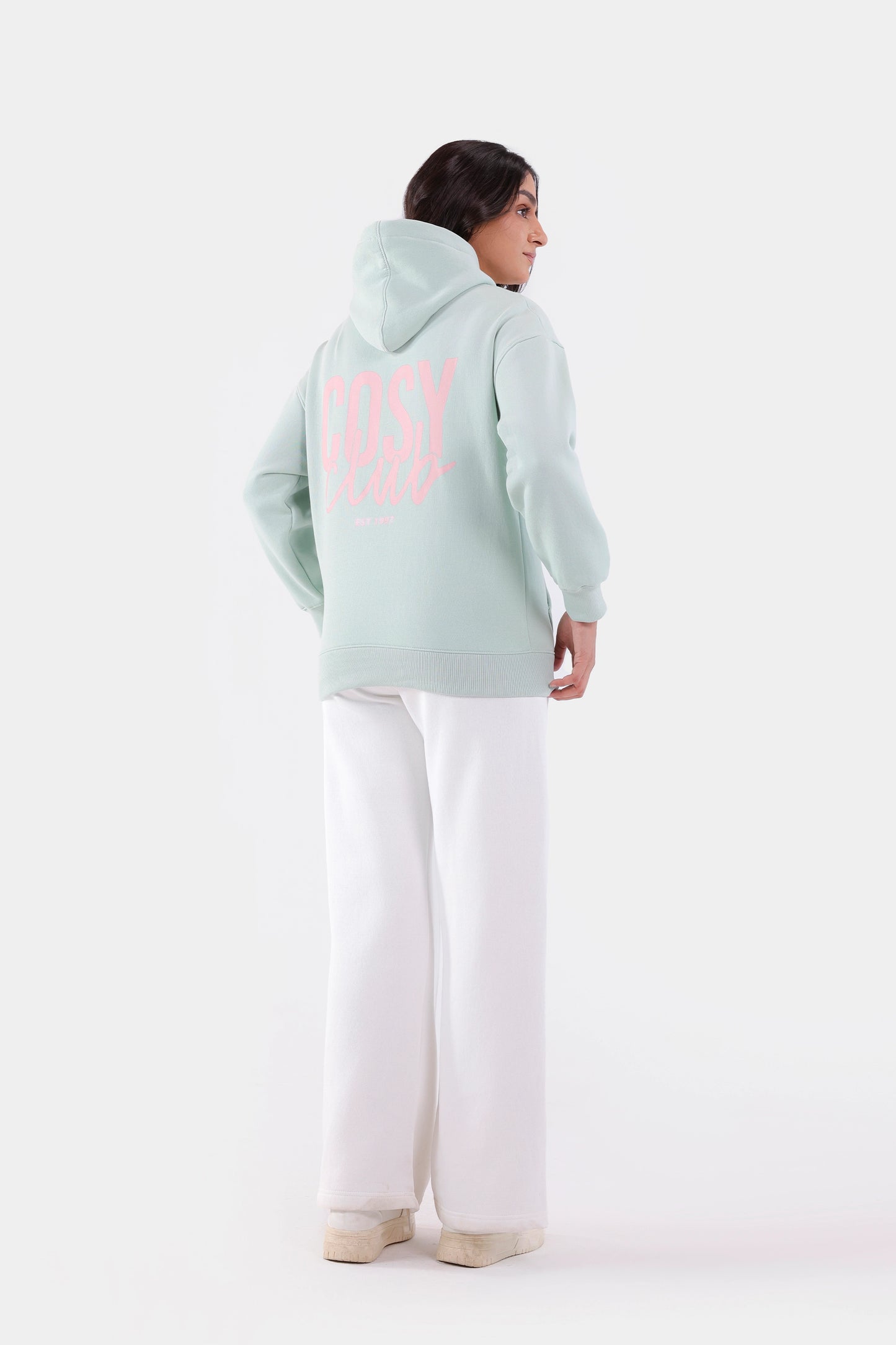 Back Printed Fleece Hoodie - Cougar Clothing