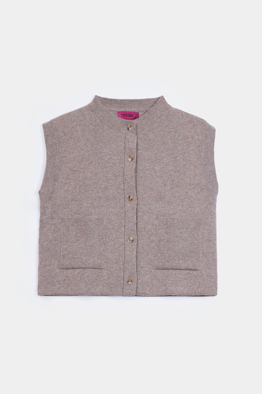 Sleeveless Cardigan