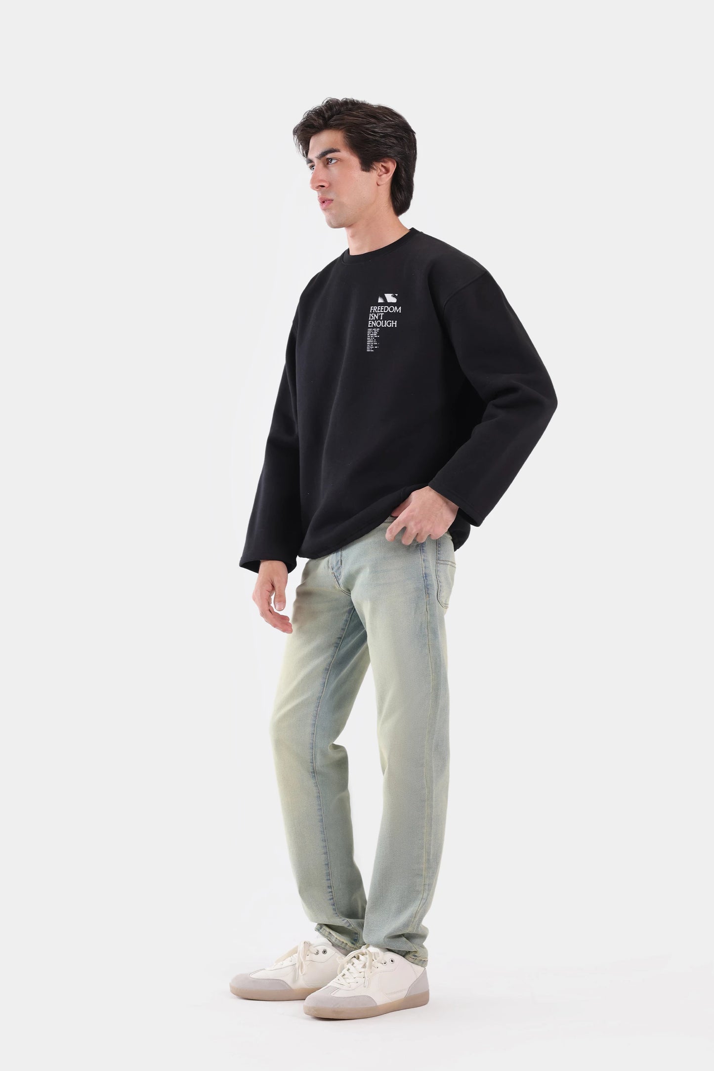 Oversized Graphic Fleece Sweatshirt - Cougar Clothing