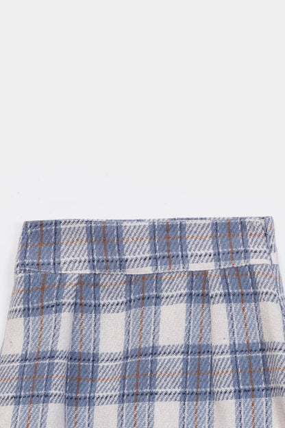 Woolen Check Skirt - Cougar Clothing