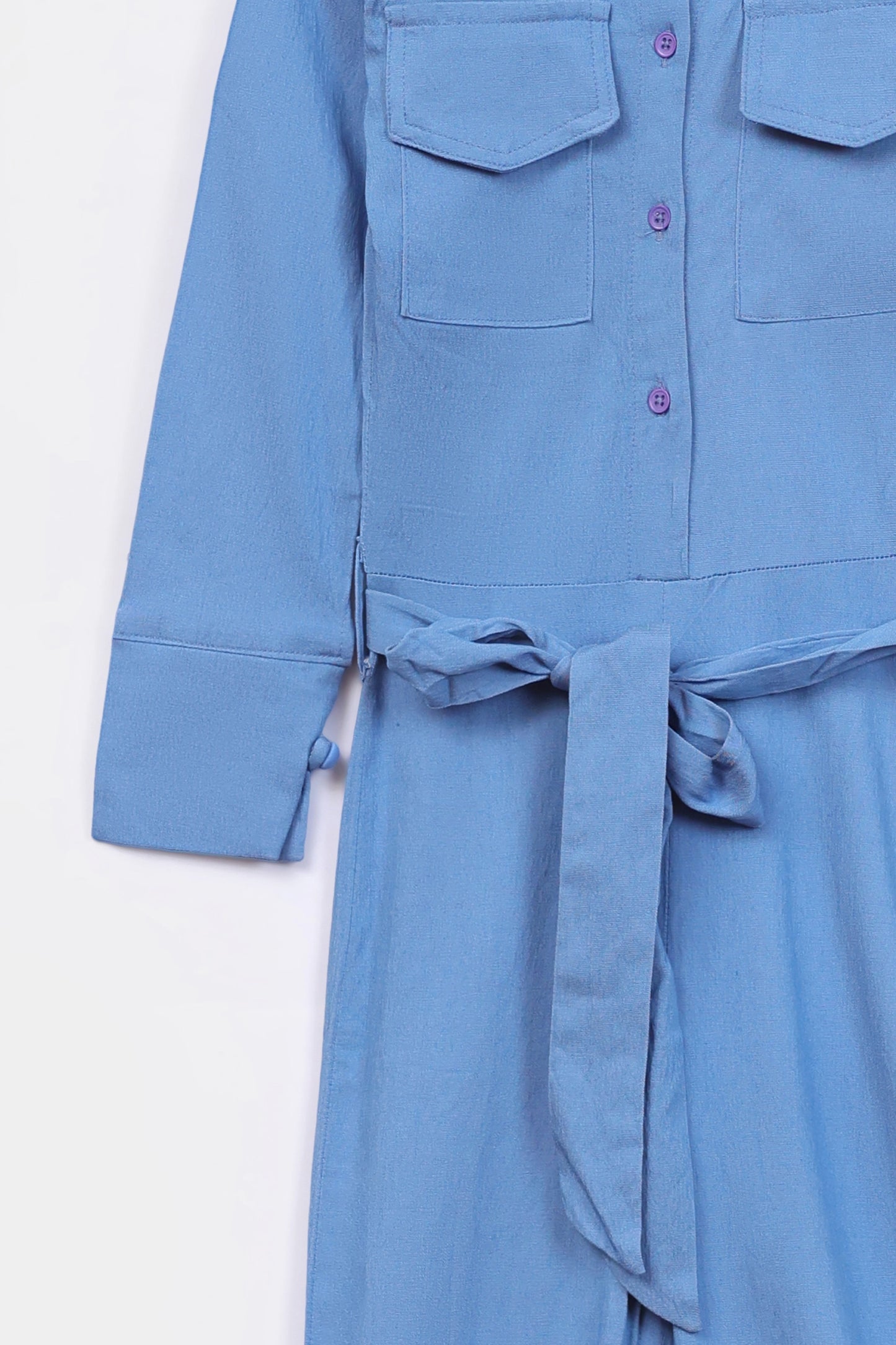 Flap Pocket Chambray Jumpsuit - Cougar Clothing