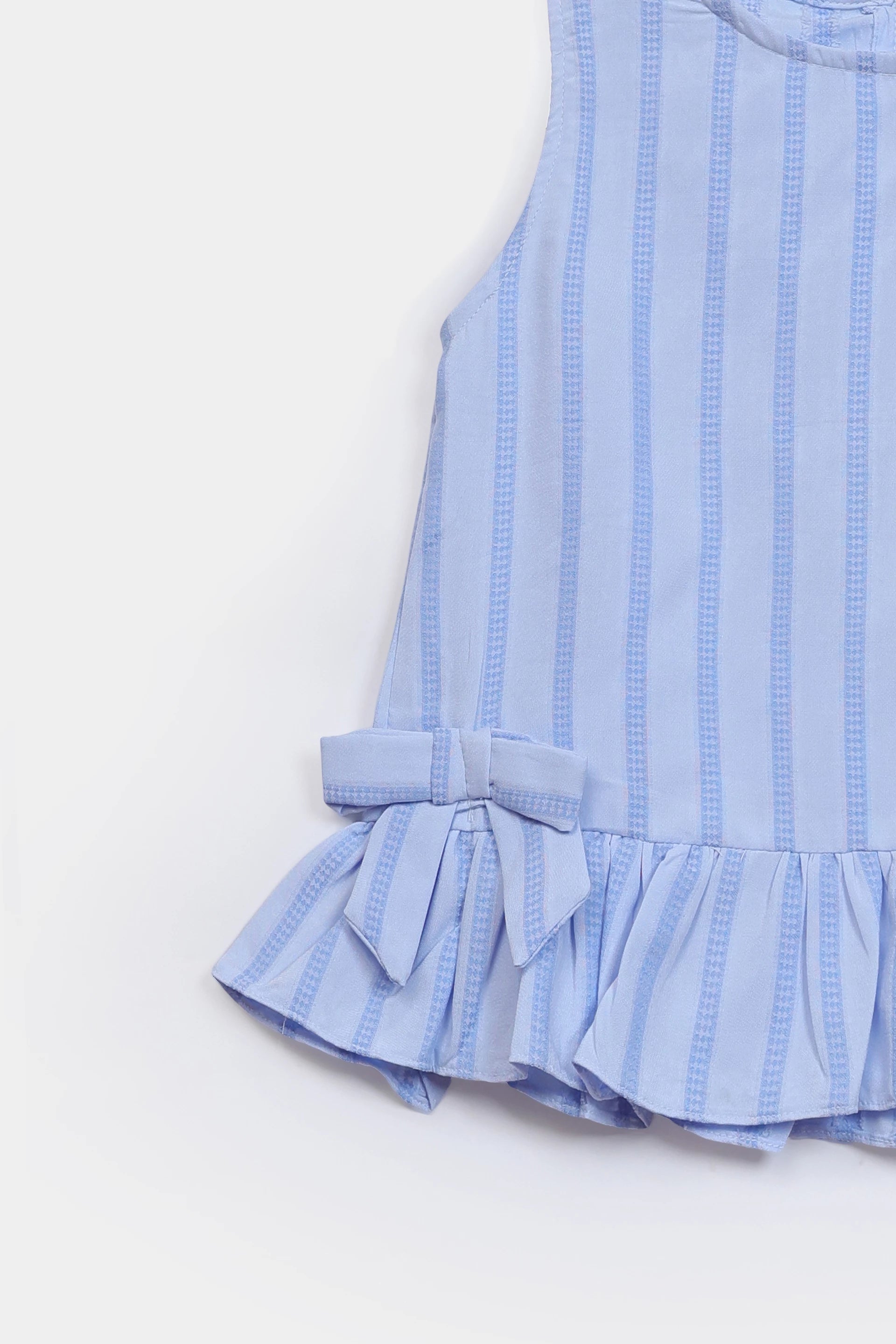Viscose Cotton Top With Bows - Cougar Clothing
