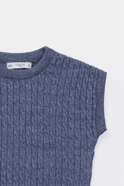 Cable Knit Sweater Vest - Cougar Clothing