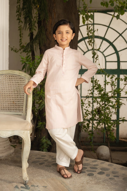 Embroidered Self-Jacquard Kurta - Cougar Clothing