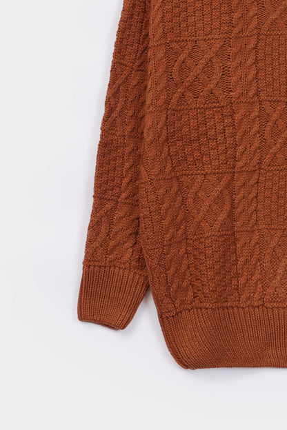 Textured Knit Sweater - Cougar Clothing