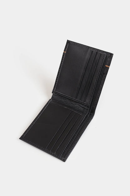 Contrast Striped Leather Wallet - Cougar Clothing