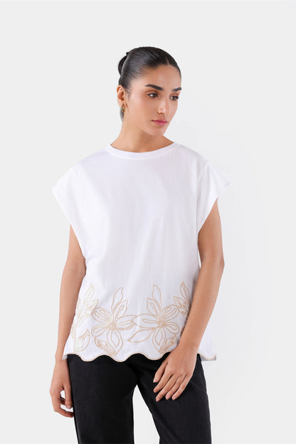 Embroidered Sleeveless T-Shirt - Cougar Clothing