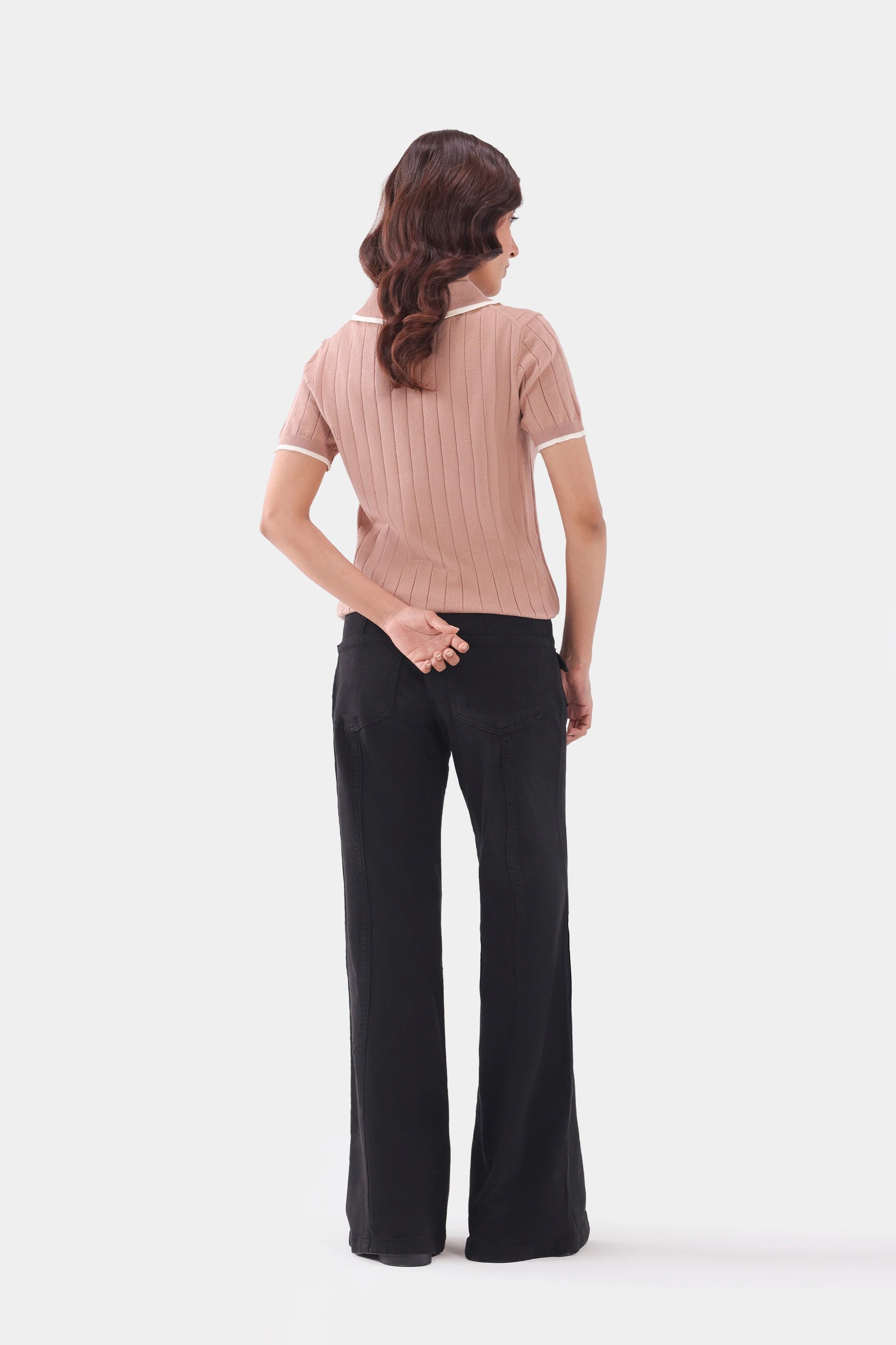 Cable Knit Polo Sweater - Cougar Clothing