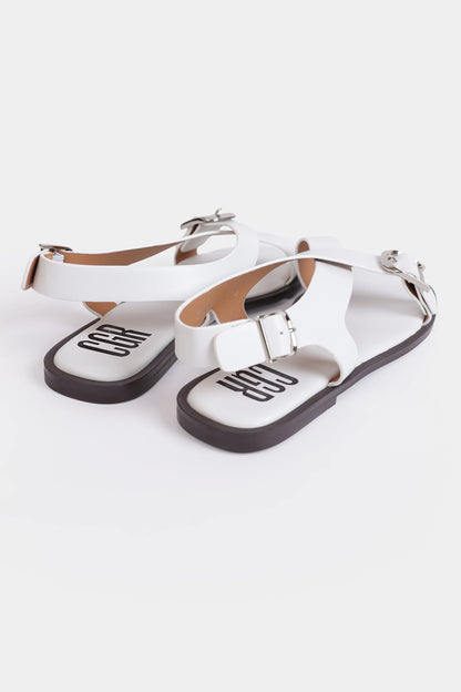 Cross Strap Flat Sandals - Cougar Clothing