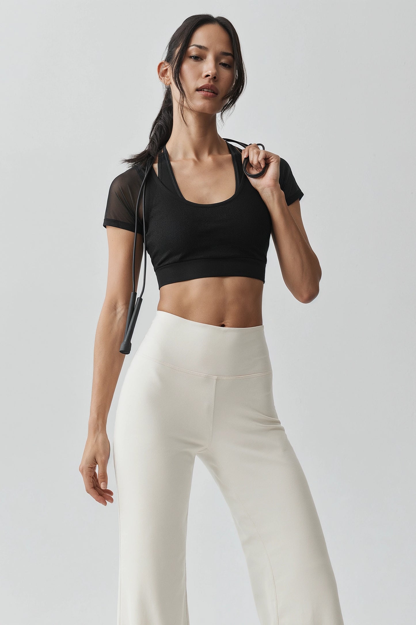 Activewear Cut-Out Crop Top