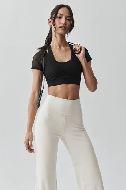 Activewear Cut-Out Crop Top